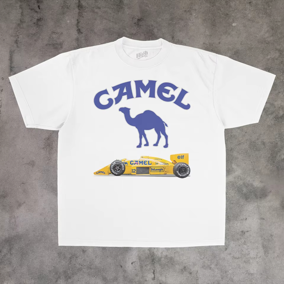 Streetwear Brand Vintage - Camiseta clásica de algodón con estampado