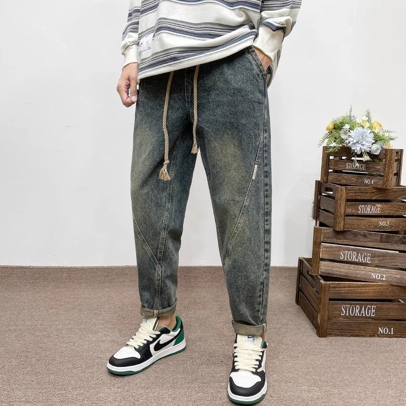 Streetwear Brand Denim - Pantalones Cargo de Hombre, Estilo Harlan,