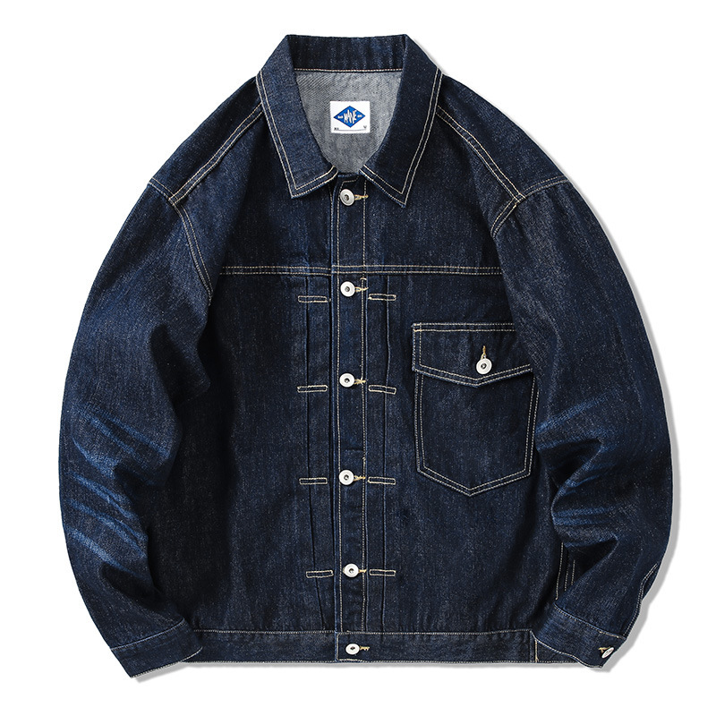 Tide-chaqueta vaquera azul osc - Streetwear Brand Denim reseña y precio